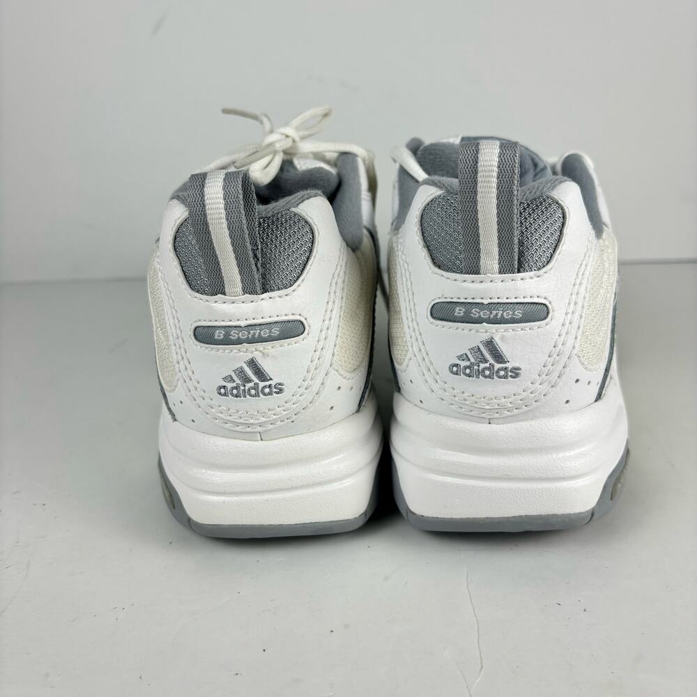 Vintage Adidas B49 white grey training shoes sneakers womens 8.5 Deadstock NOS - Picture 5 of 9